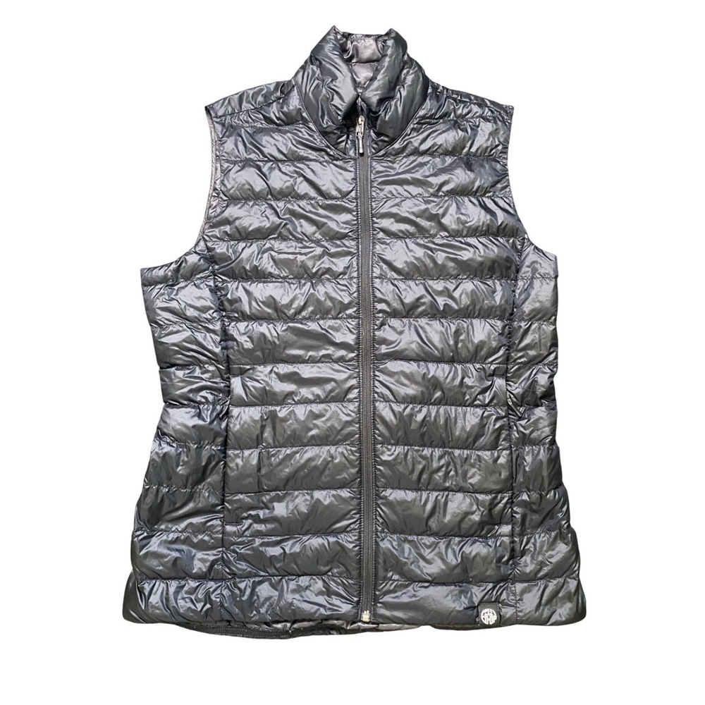 REI Co-op Puffer Vest Black Mens Medium Down Insulated Quilted Full Zip Outdoors